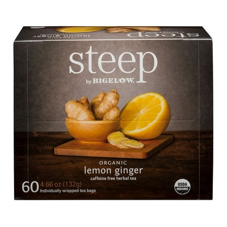 Bigelow Organic Steep Lemon Ginger Tea (60 Count)