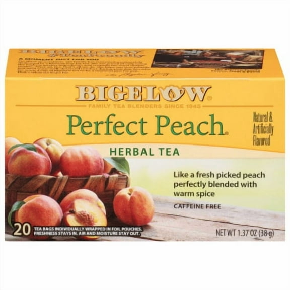 Bigelow Perfect Peach Herbal Tea Bags 20 ct / 1.37 oz.