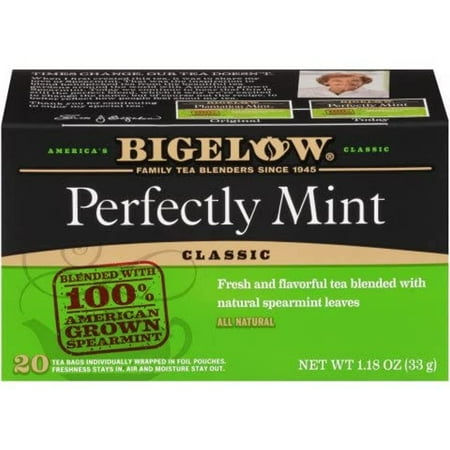 Bigelow Plantation Mint Tea Bags - 20 Count (Pack Of 3)