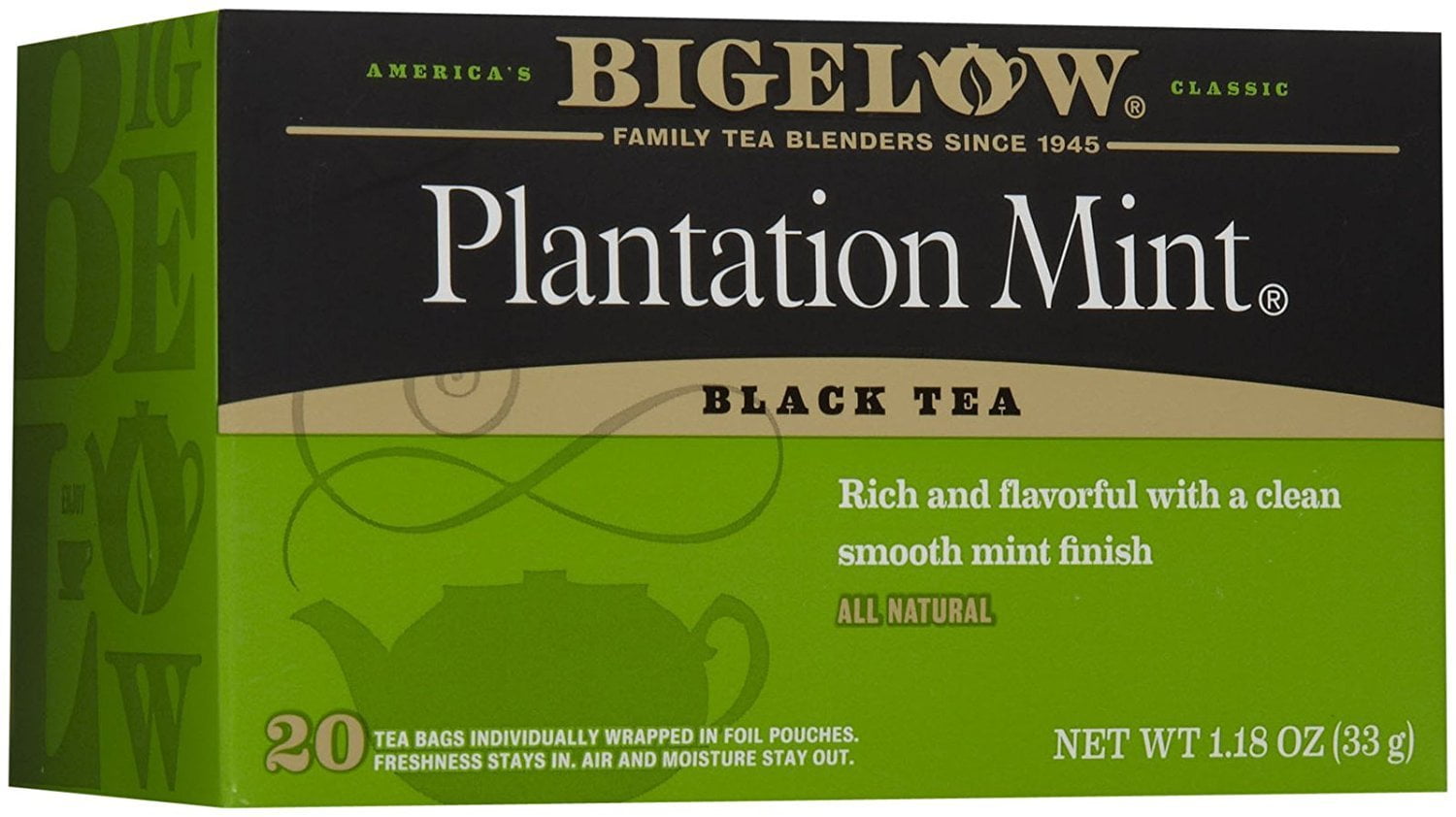 Bigelow Plantation Mint Tea Bags 20 ct 3 Pack