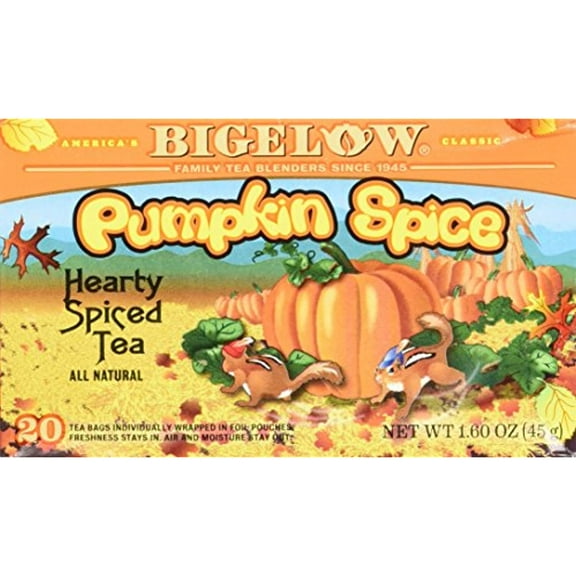 Bigelow Pumpkin Spice Tea, 20 Bags (Pack Of 3)
