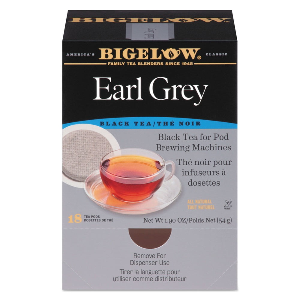 Elgray Tea Bigelow RCB08906 Earl Grey Black Tea Pods, 1.90 Oz, 18/box - Walmart.com
