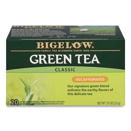 Bigelow RCB10347 0.34 lbs. Decaffeinated Green Tea - Green Decaf (28/Box)