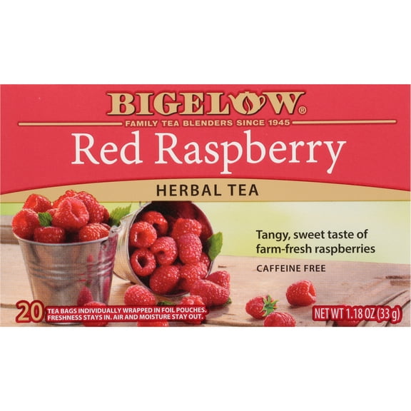 Bigelow Red Raspberry, Herbal Tea Bags, 20 Count