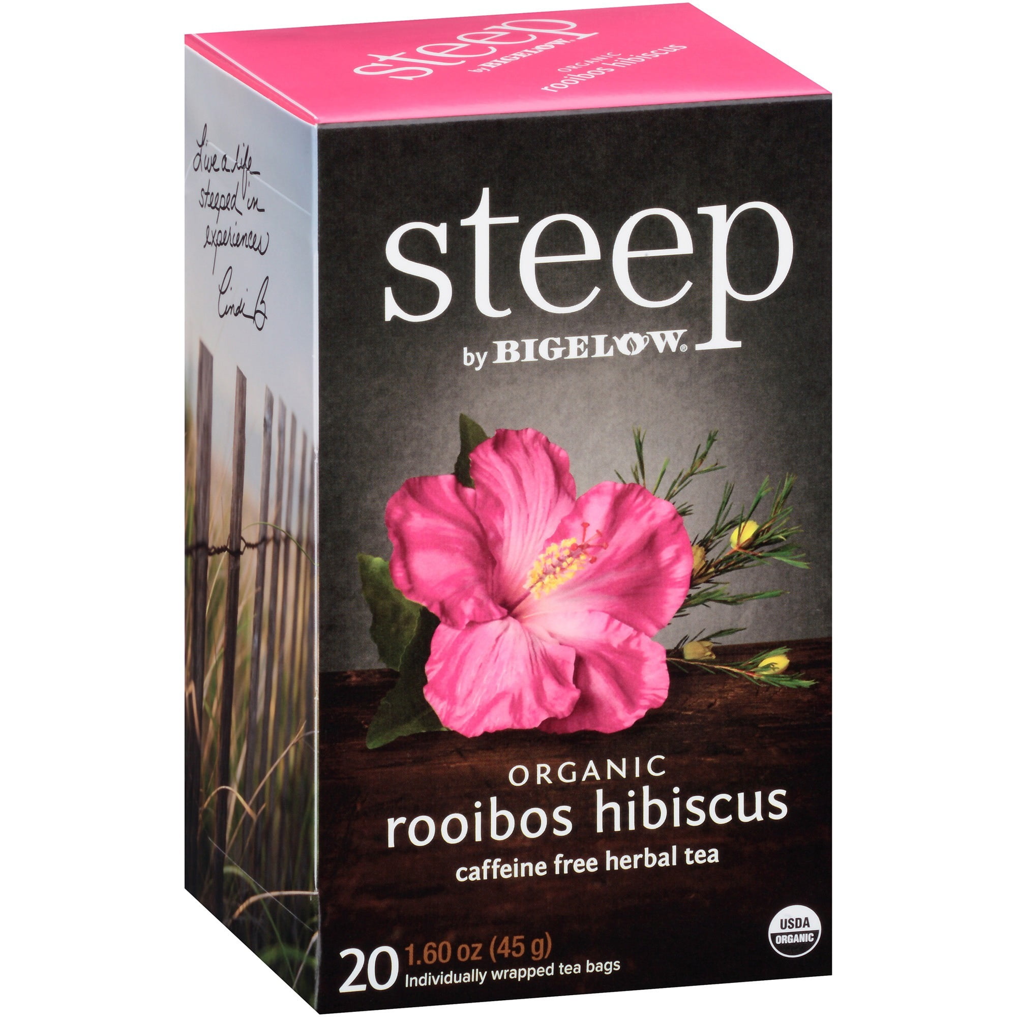 Bigelow Rooibos Hibiscus Herbal Tea Bag - 1.6 oz - 20 Teabag - 20 / Box Bigelow Rooibos Hibiscus Herbal Tea Bag - 1.6 oz - 20 Teabag - 20 / Box
