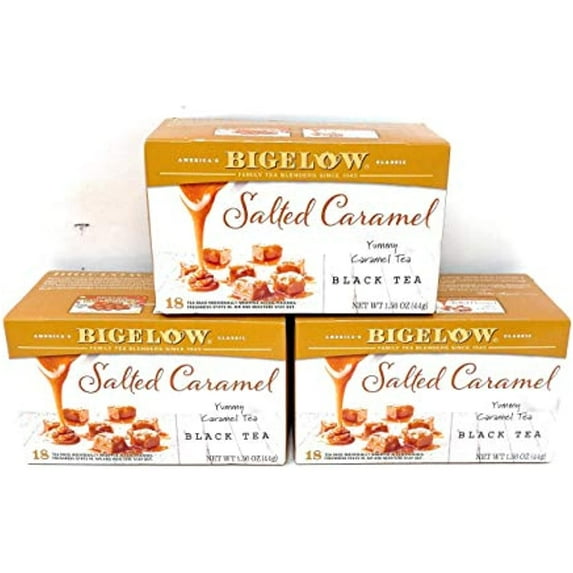 Bigelow Salted Caramel Black Tea 1.56 Oz. 18 Bags (Pack Of 3)