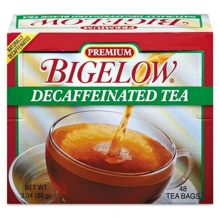 Bigelow Single Flavor Tea, Decaffeinated Black, 48 Bags/Box