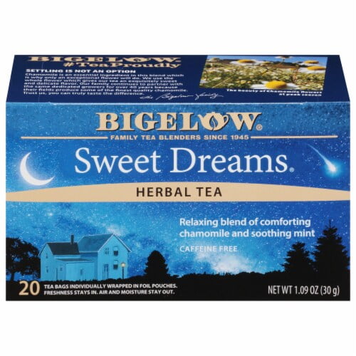 Bigelow Sweet Dreams Caffeine Free Herbal Tea Bags 20 ct