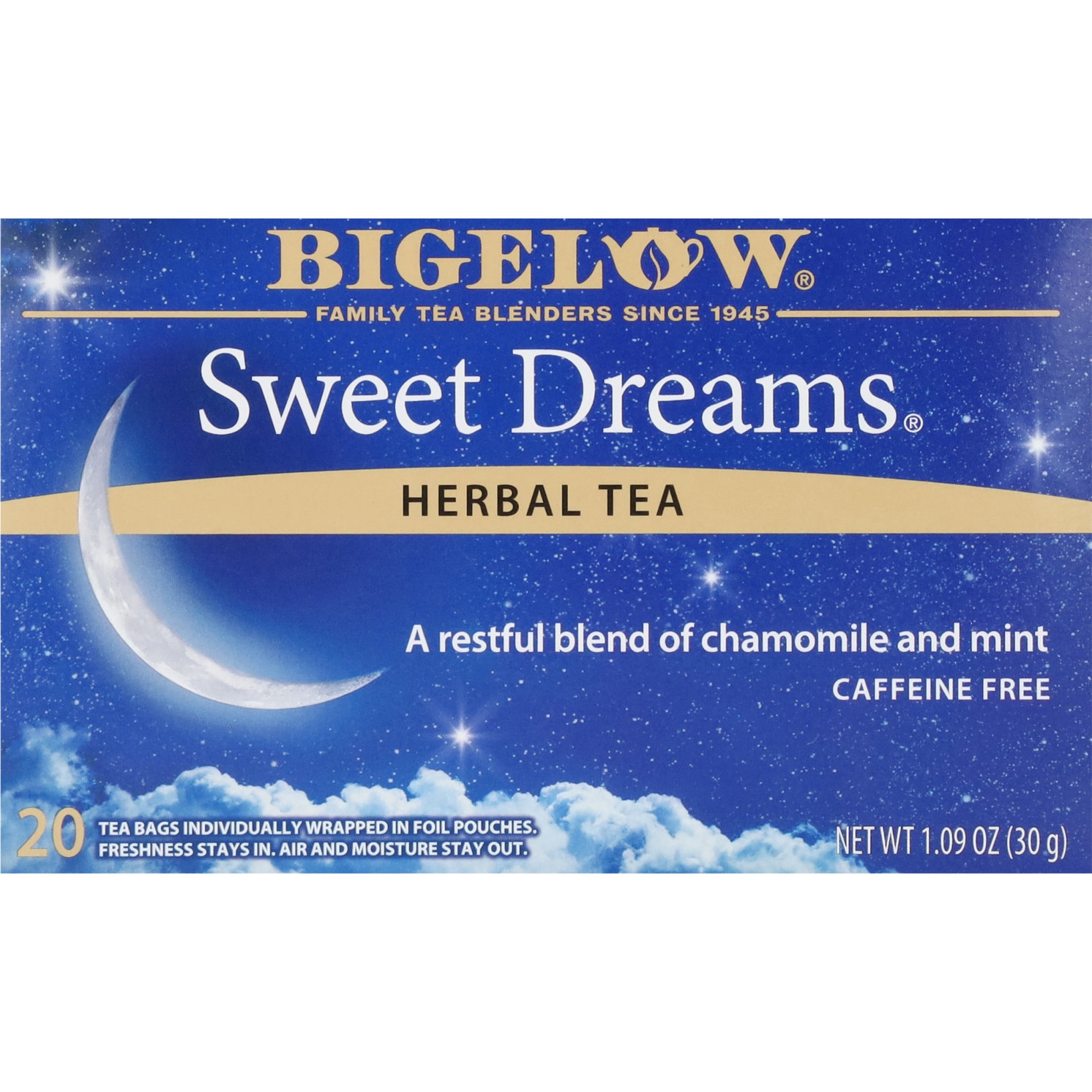 Bigelow Sweet Dreams, Herbal Tea Bags, 20 Count