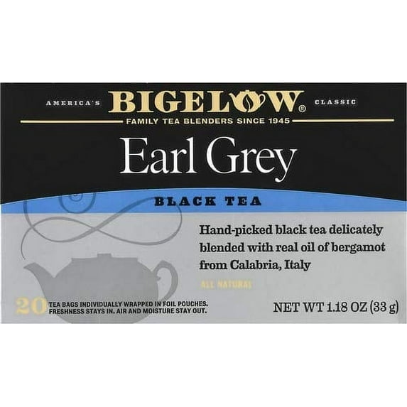 Bigelow Tea Black Tea Earl Grey 20 Tea Bags Pack of 3