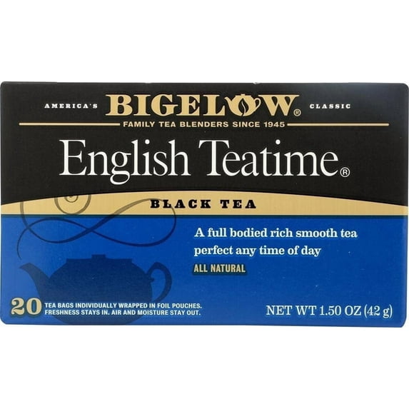 Bigelow Tea Black Tea English Teatime 20 Tea Bags