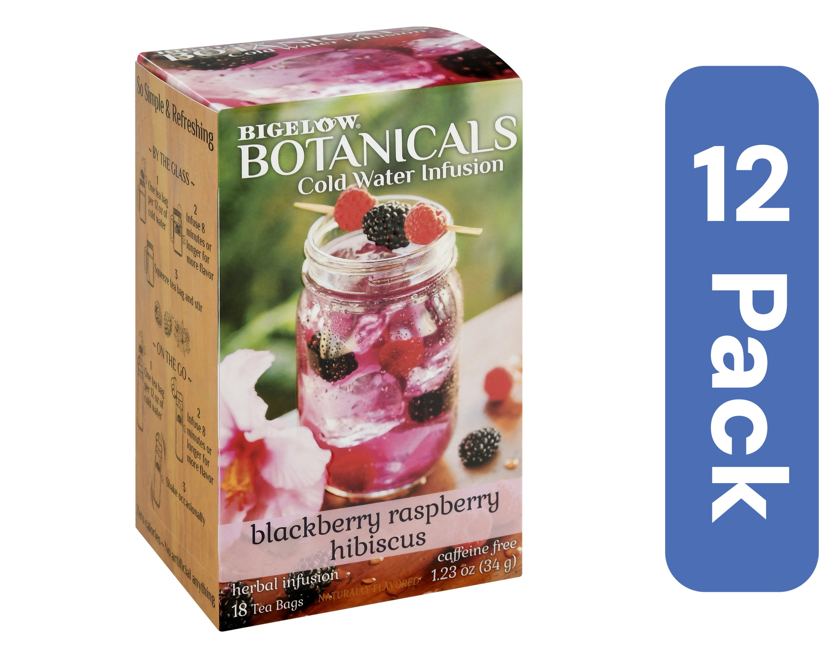 Bigelow Tea Blackberry Raspberry Hibiscus 1.23 oz (Pack Of 12)
