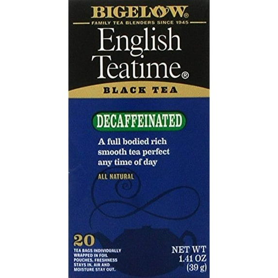 Bigelow Tea Decaf English Teatime 20 Bags (3 Pack)