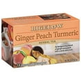 thumbnail image 1 of Bigelow Tea Ginger Peach Turmeric Herbal Tea, Caffeine Free, 18 Count (Pack of 6), 108 Total Tea Bags, 1 of 3