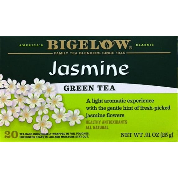 Bigelow Tea Green Jasmine 20 Bags (Pack Of 4)