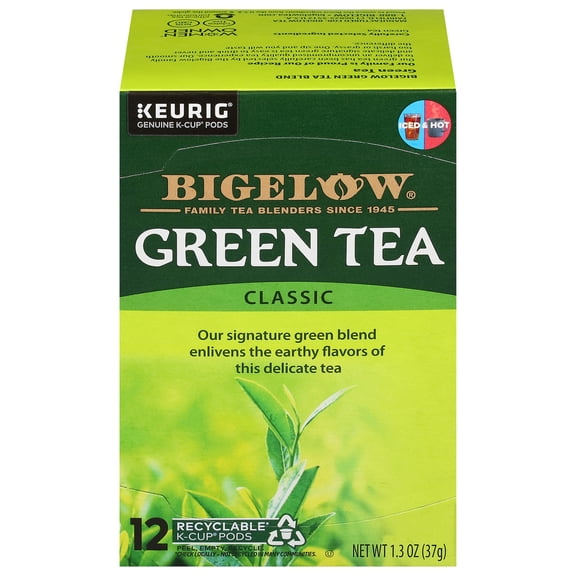 (6 pack) Bigelow Green Tea, Keurig K-Cup Tea Pods, 12 Count