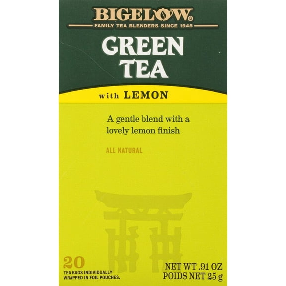Bigelow Tea Green Tea Lemon -- 20 Tea Bags