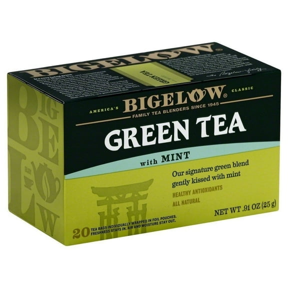 Bigelow Tea Green Tea Mint - 20 Tea Bags Pack of 2