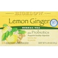 thumbnail image 1 of Bigelow Tea Herbal Tea Plus Probiotics Lemon Ginger - 18 Tea Bags, 1 of 2