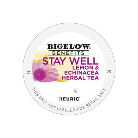 Bigelow Tea - Lemon & Echinacea - Herbal Tea - Lemon & Echinacea - 22 / Box | Bundle of 5