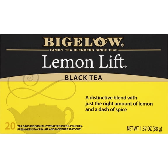 Bigelow Lemon Lift, Black Tea Bags, 20 Count