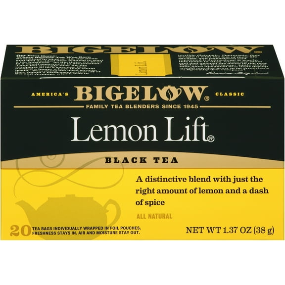Bigelow Lemon Lift, Black Tea Bags, 20 Count