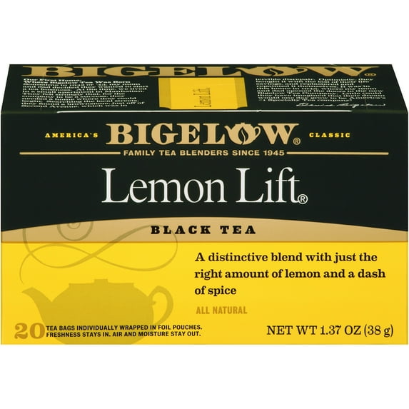 Bigelow Lemon Lift, Black Tea Bags, 20 Count