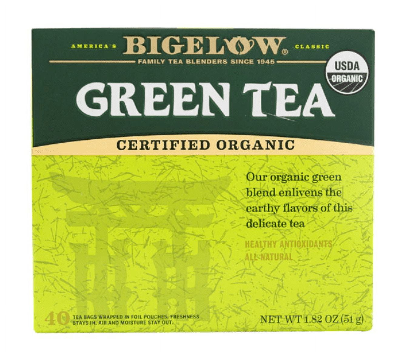 Bigelow Tea Organic Green Tea 40 Tea Bags Pack of 3