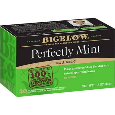 Bigelow Tea Perfectly Mint Tea 20 Bag (Pack of 2)