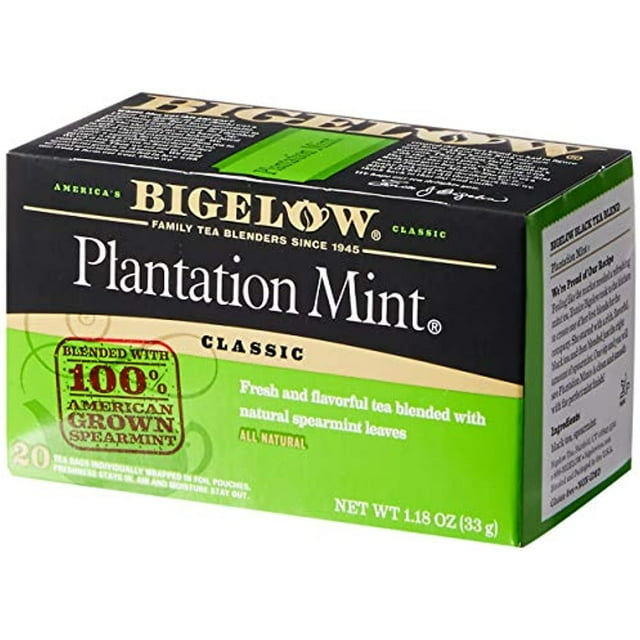 Bigelow Tea Plantation Mint Black Tea 20 Tea Bags