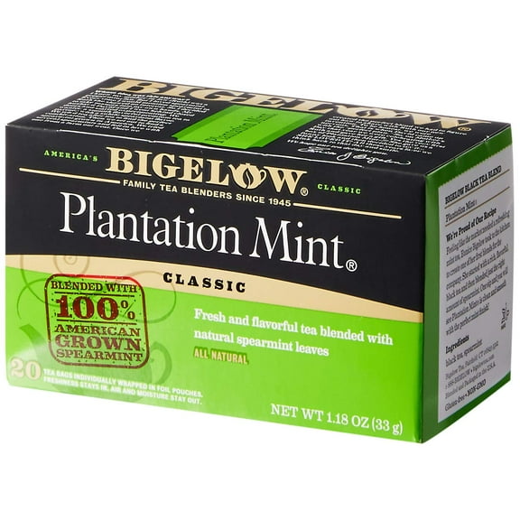 Bigelow Tea Plantation Mint Black Tea - 20 Tea Bags