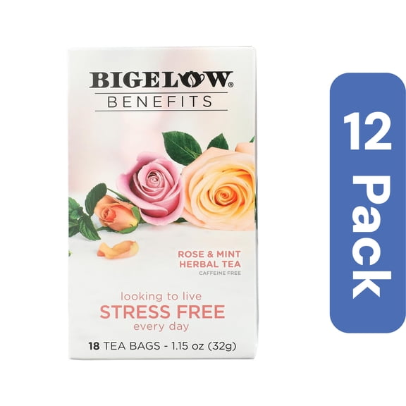 Bigelow Tea Rose and Mint 1.15 oz (Pack of 12)