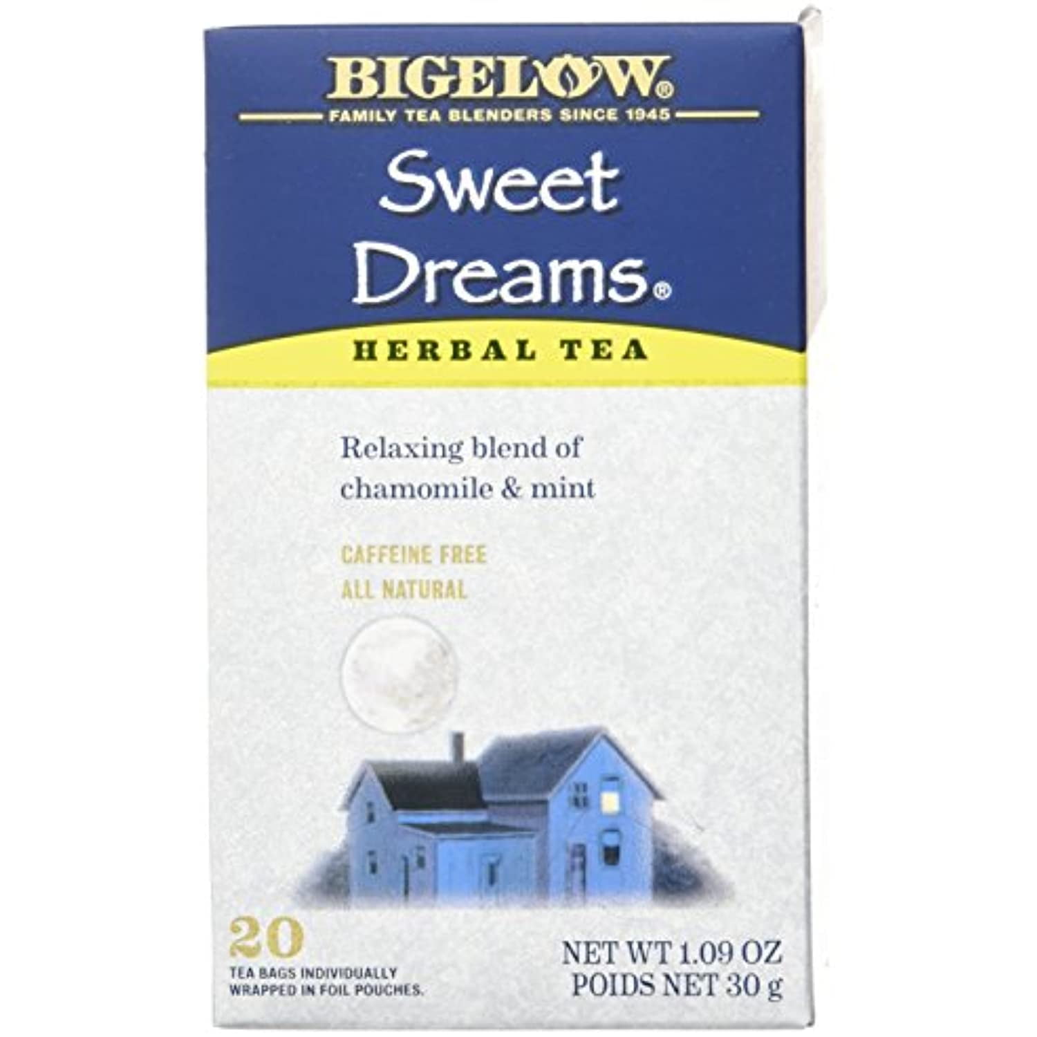 Bigelow Tea Sweet Dreams Herbal Tea, 20 Count (Packaging May Vary