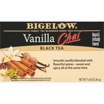 Bigelow Vanilla Chai, Black Tea Bags, 20 Count