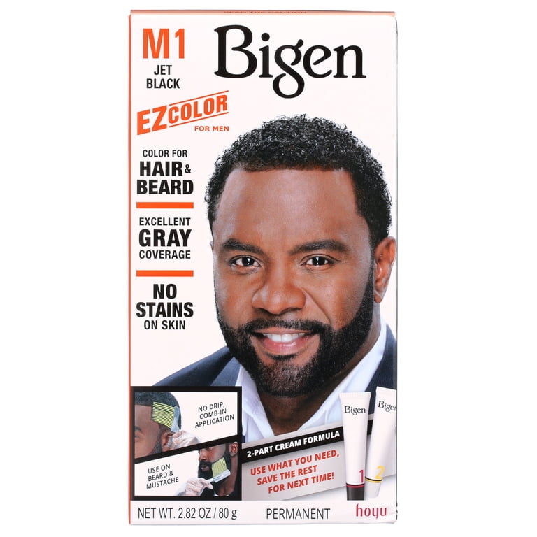 Bigen, EZ Color for Men, Jet Black M1, Permanent Hair Color