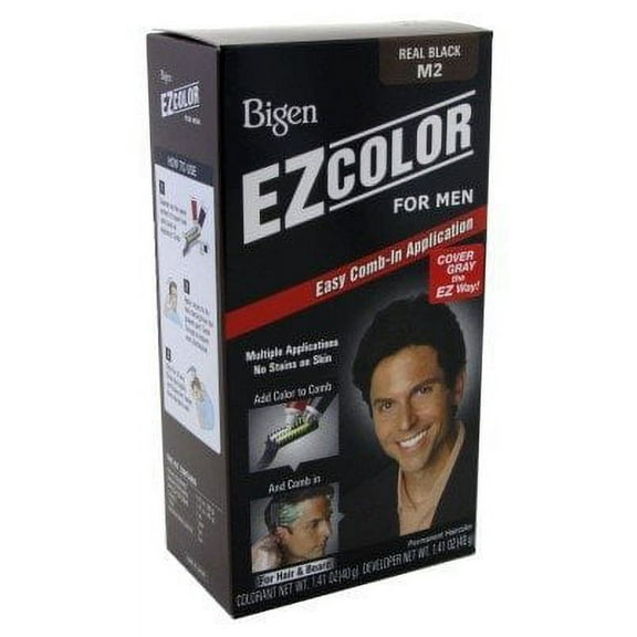 Bigen EZ Color for Men Real Black Kit (Pack of 6)