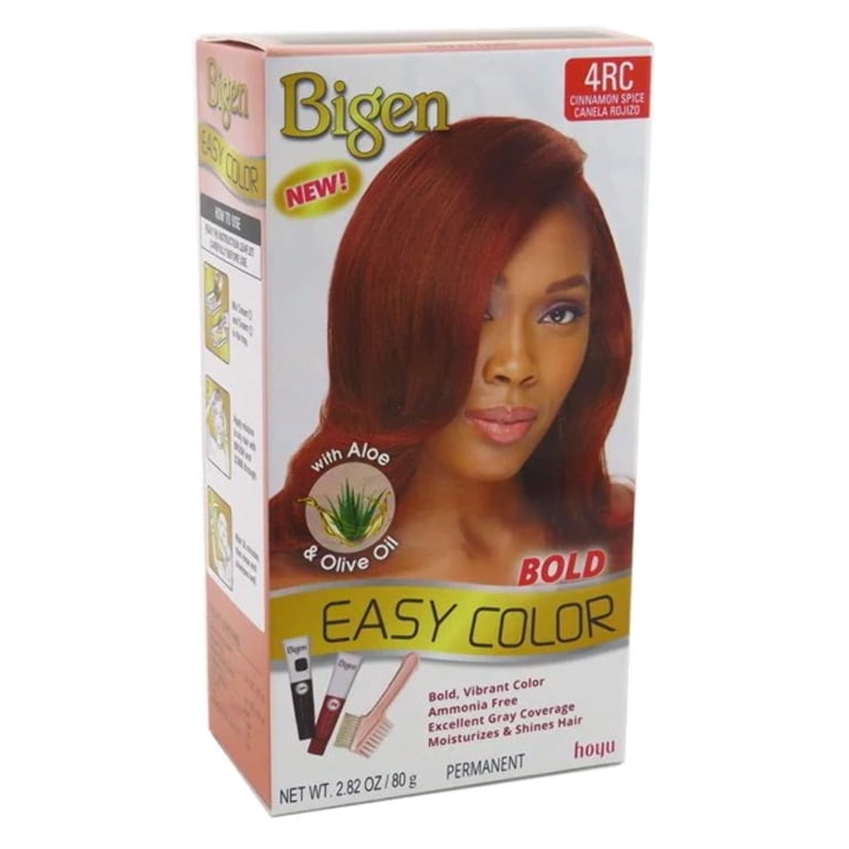 【新品】Re:noccent HENNACOLORオレンジベース×2ブラウン×4 Bigen Easy Color Cinnamon Spice Kit, Gray Coverage, Vibrant Color