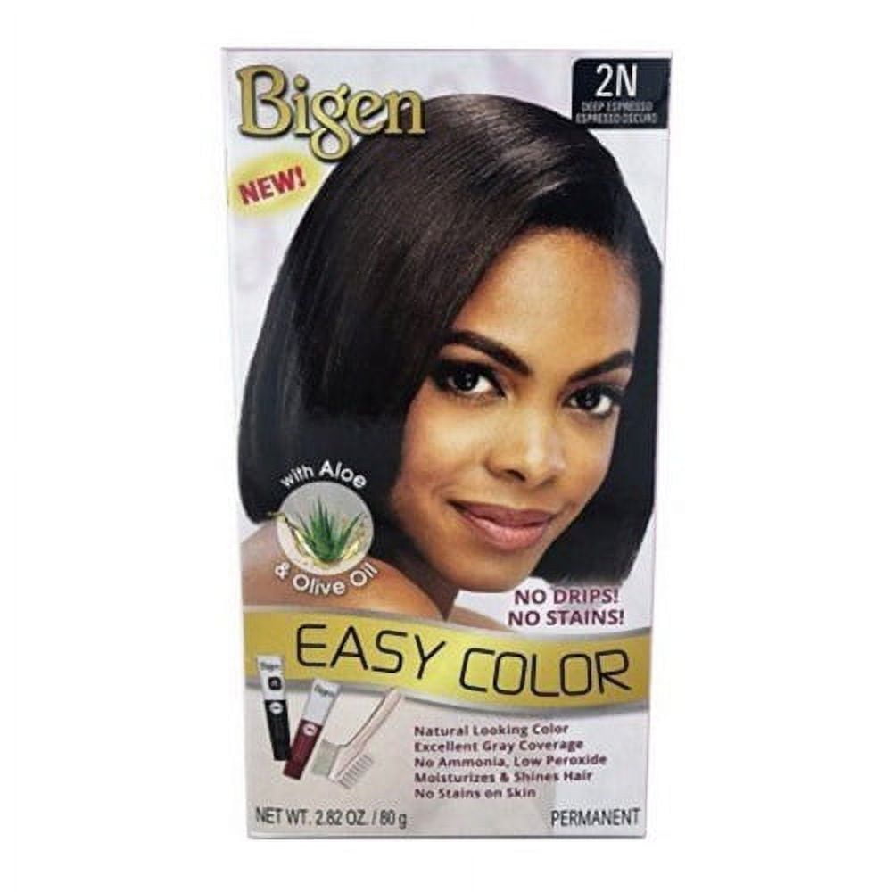 Bigen Easy Permanent Hair Dye with Aloe and Olive Oil, 2N Deep Espresso