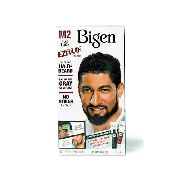 Bigen Ez Color For Men, M2 Real Black Easy Comb In Applicator, 1 Ea