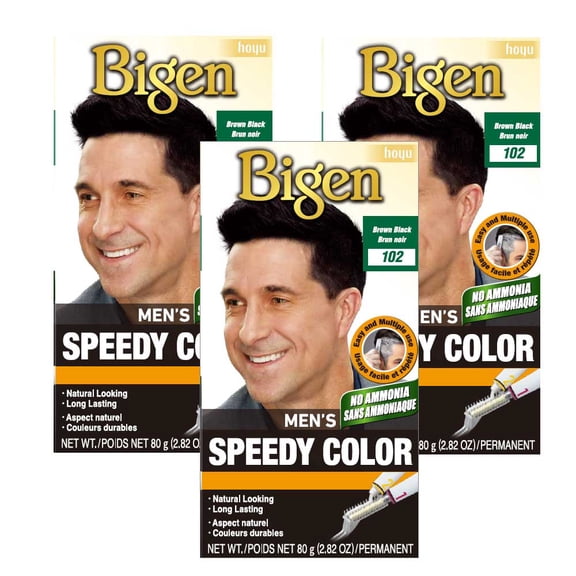 Bigen Mens Speedy Color 102 Brown Black - 3 Pack