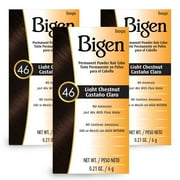 Bigen Permanent Powder Hair Color 3-Pack 46 Light Chestnut