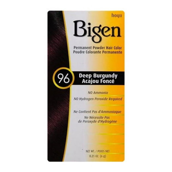 Bigen Permanent Powder Hair Color, Deep Burgundy, 0.21 oz
