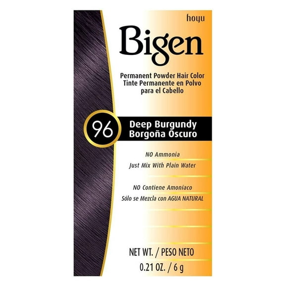 Bigen Powder Hair Color #96 Deep Burgundy 0.21oz (Pack of 3)