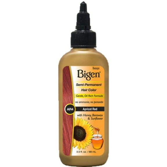 Bigen Semi Permanent Hair Color #Ar4 Apricot Red, 3 oz (Pack of 6)