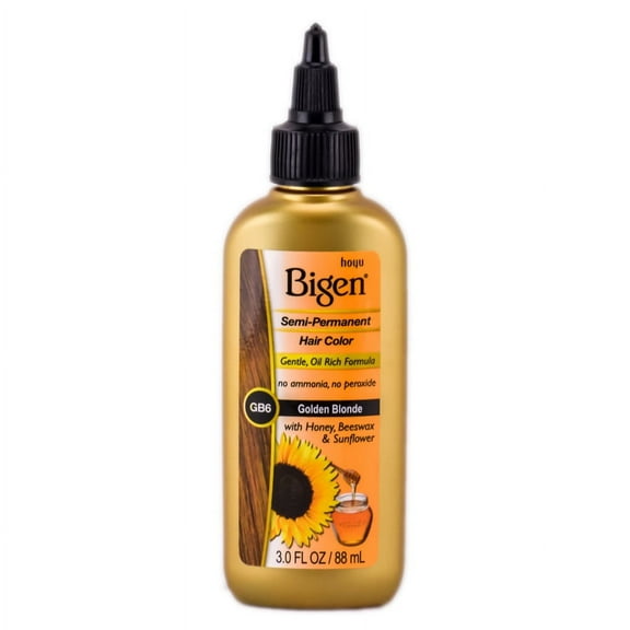 Bigen Semi Permanent Hair Color #GB6 Golden Blonde, 3 oz