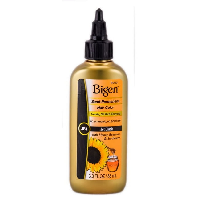 Bigen SemiPermanent Hair Color, Jet Black, 3.0 fl oz