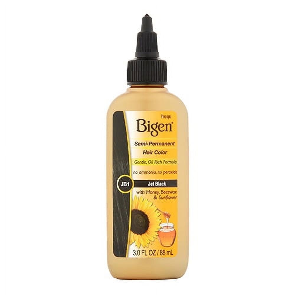 Bigen Semi Permanent Hair Color, Jet Black, 3 Oz, 2 Pack
