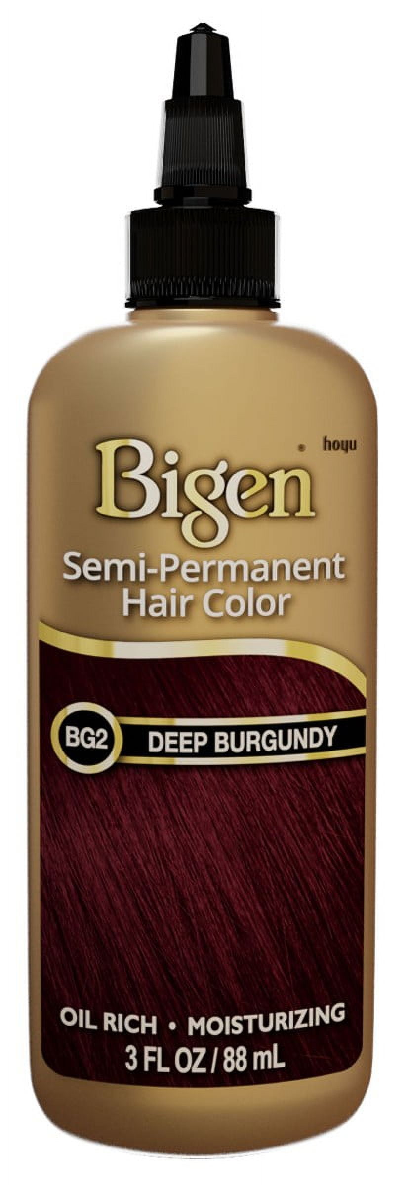 Bigen Semi-Permanent Haircolor #Bg2 Deep Burgundy 3oz (Pack of 3)
