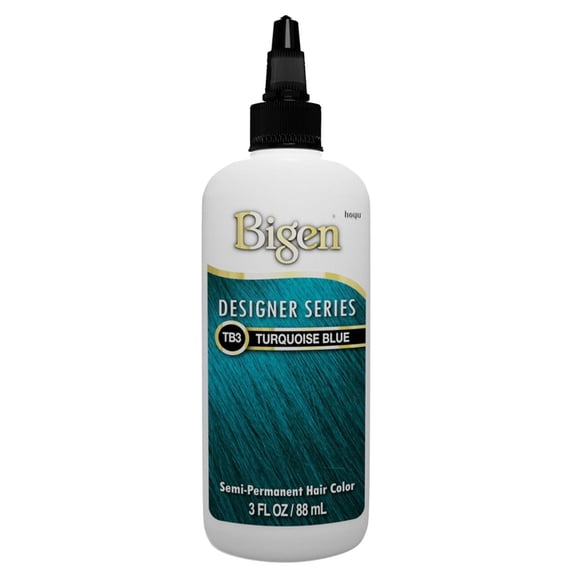 Bigen Semi-Permanent Haircolor #TB3 Turquoise Blue 3oz (Pack of 2)