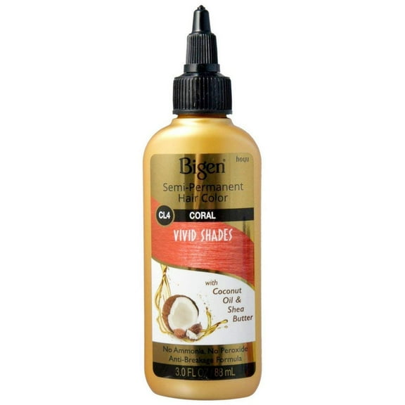Bigen Semi Permanent Vivid Shades Hair Color CL4 Coral 3 Oz., Pack of 2